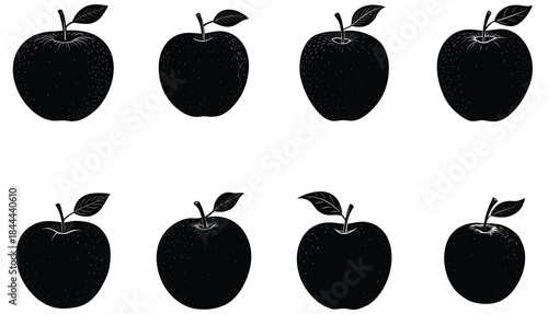 Vector art of apple branch vector illustration of a tree branch with three apples fruit harvest concept