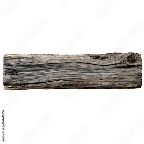 Wood Log Placed on a White Surface for Decoration and Crafting Ideas in Inter...