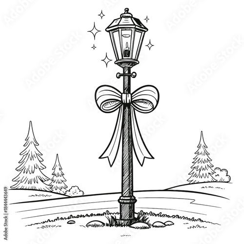 street lamp and lantern