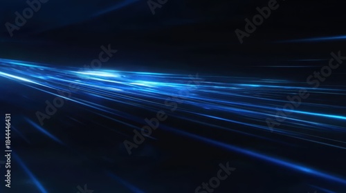 Dynamic dark blue backdrop featuring streaks of white light, perfect for sci-fi interfaces, speed concept visuals, or innovative digital art projects.