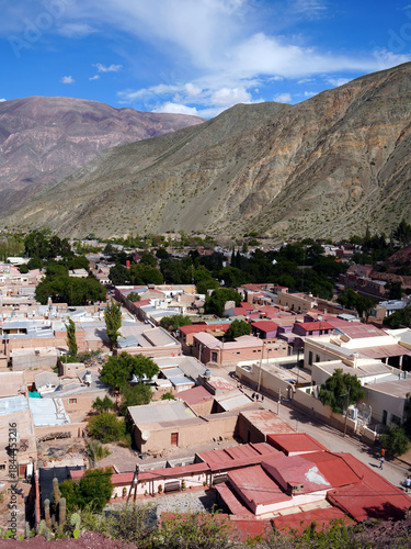 Purmamarca, town in quebrada de humahuaca valley in jujuy province, Argentina.