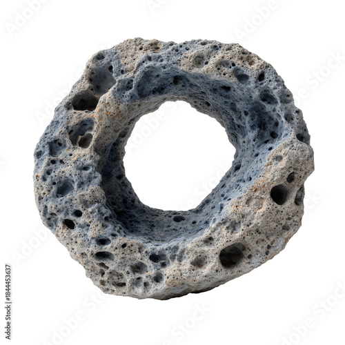 Rock With a Hole in the Center Found in Nature