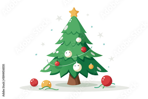 Christmas tree with decorations