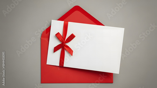 Gift card in red envelope