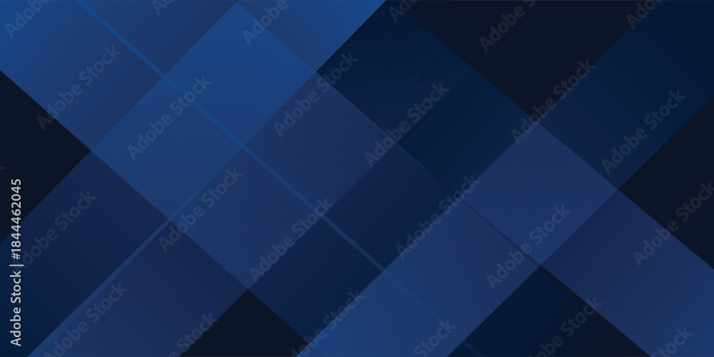 Fototapeta premium Abstract blue background. Geometric triangle background. Hexagon pattern. Vector background.