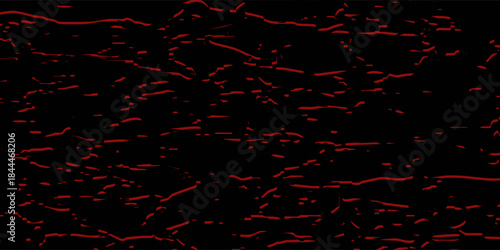 Seamless pattern with volcanic cracks with lava, glowing crevices. Abstract print