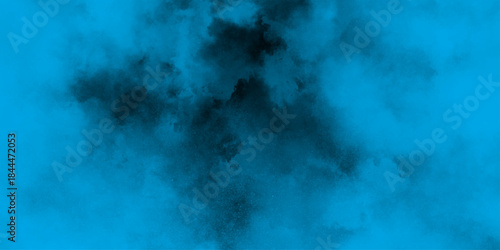 abstract cloud and vapor texture background. Black and blue smoke aquarelle smudge illustration smooth grungy smokey light pastel colors ink glow. Teal color powder explosion	
