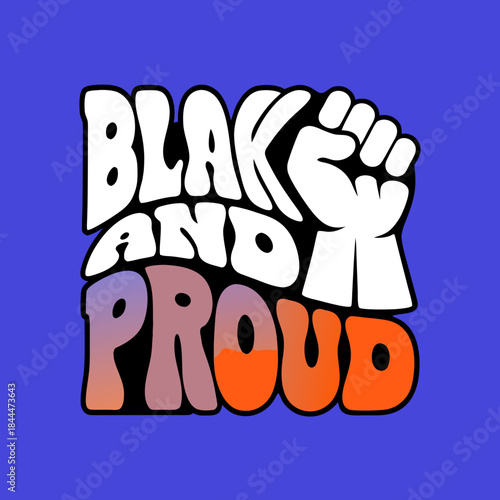 Black and Proud fist graphic black proud fist graphic