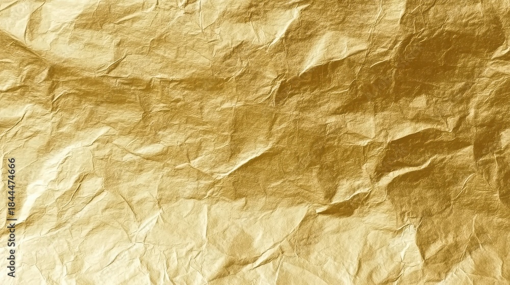 Fototapeta premium Golden background with shiny metal texture resembling paint or foil, suitable for certificates, awards, or premium marketing materials.
