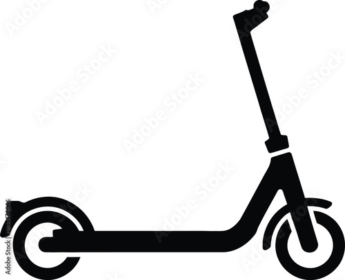 Black silhouette icon of an electric scooter.