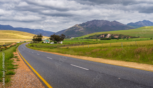 Scenic road from Hermanus to Cape Agulhas, Garden Route, South Africa, Africa 