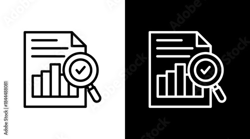 Report With Icon Set Design