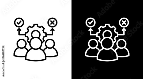 Leadership With Icon Set Design