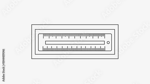 Detailed illustration of a scientific measuring instrument with clear markings.