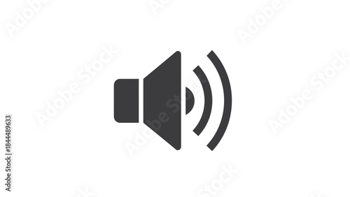 Audio speaker icon representing sound and volume.