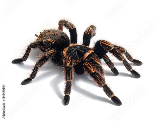 Striking close-up captures the impressive details of a large tarantula spider