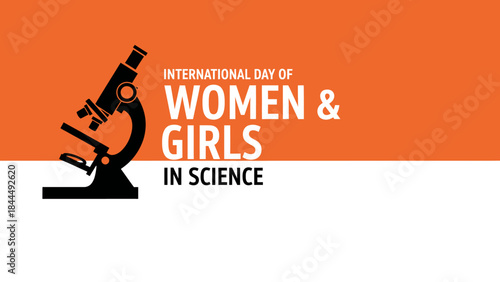 International Day of Women and Girls in Science Awareness Poster