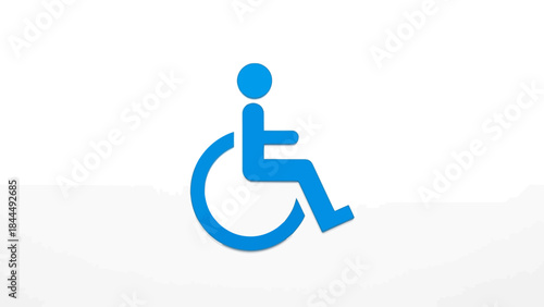 Accessible disabled parking sign indicating parking for individuals with disabilities