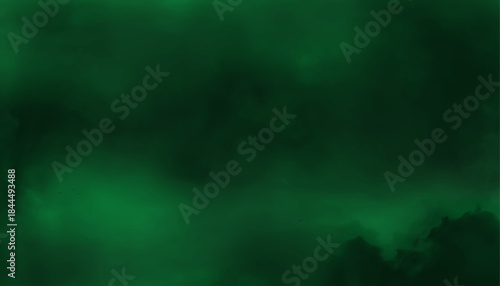 Simple, deep forest green aesthetic background for design and web projects. Moody, foggy, emerald green wallpaper or backdrop with soft transitions.