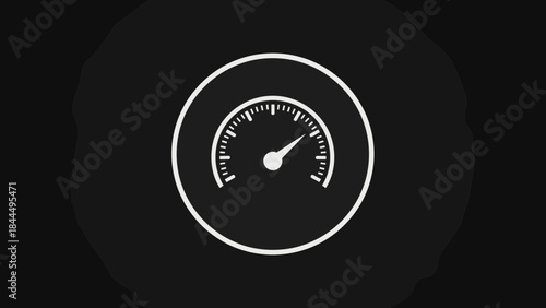 Speedometer icon representing speed and performance measurement.