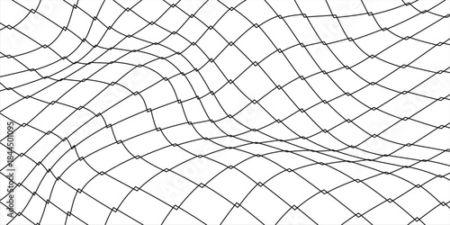 Abstract landscape on a white background. Cyberspace grid. hi tech network. 3d illustration