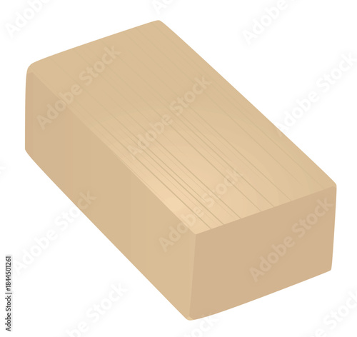Cement block brick. vector illustration