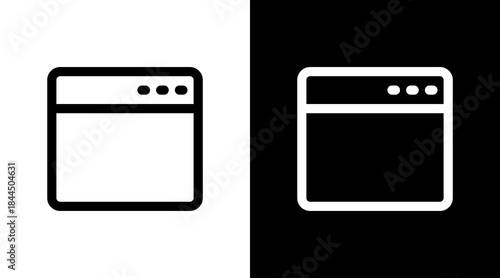 Web With Icon Set Design