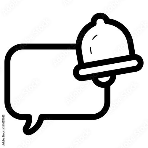 alarm notification chat icon