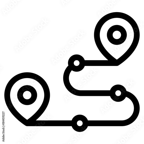 route direction of location icon