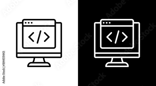 Development Frontend With Icon Set Design