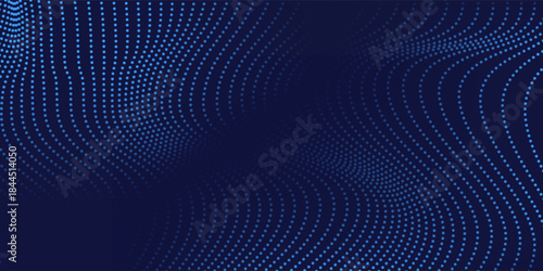 Blue wavy halftone background. pop art sports style dots. modern dots, vector illustration.