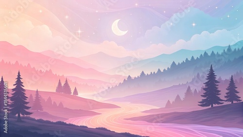 Dreamy Pastel Mesh Gradient background with Fluid Color Blending
