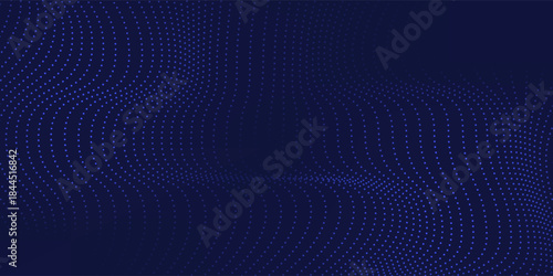 Blue wavy halftone background. pop art sports style dots. modern dots, vector illustration.