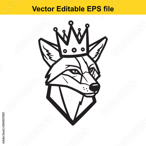 Fox with crown