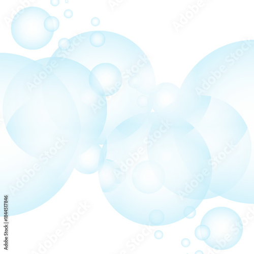 Abstract soap bubbles background design vector