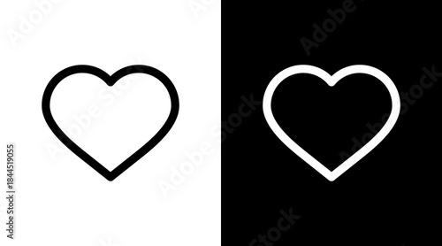 Heart With Icon Set Design