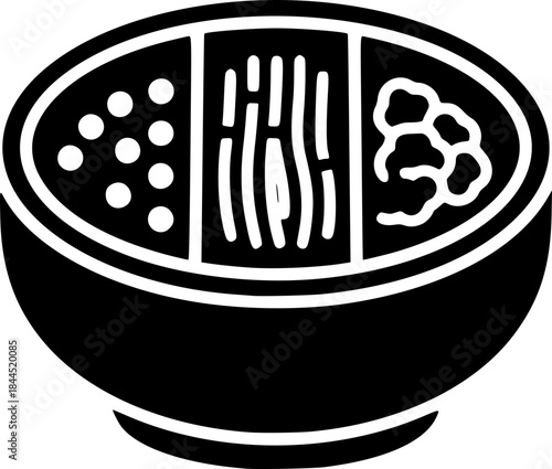 Korean style packed lunch box Dosirak with side dishes