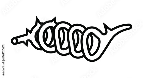 Stylish magic lamp design with creative typography