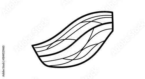 Bacon slices illustration on white background