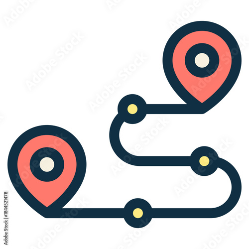 route direction of location icon