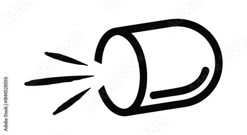 Exploding dynamite stick illustration