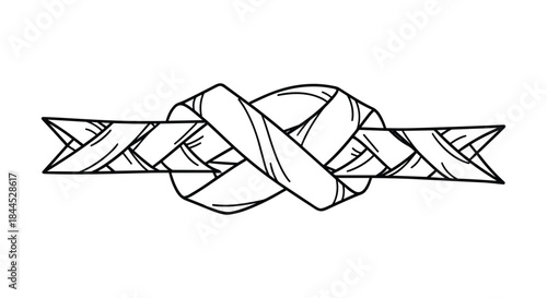 Knot illustration on white background