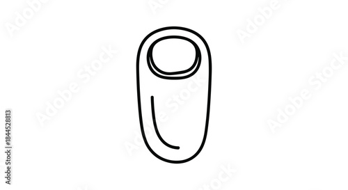 Simple line drawing of a fingerprint scanner