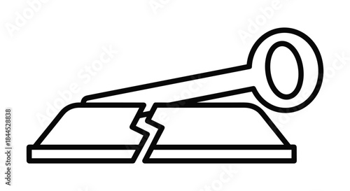 Breaking object with hammer