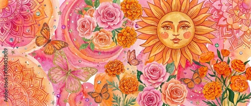 An artistic watercolor piec...