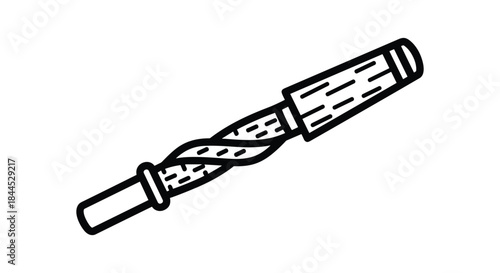 Twisted drill bit for drilling