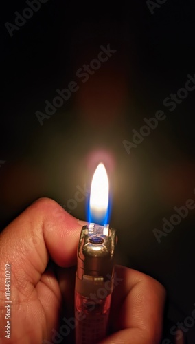 hand with lighter