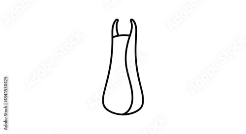 Simple line drawing of a tweezers