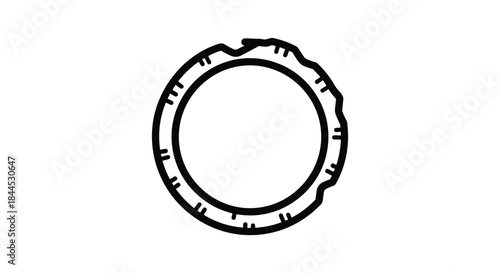 Damaged bottle cap illustration