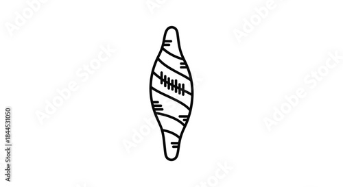 Simple line drawing of a bandaged finger